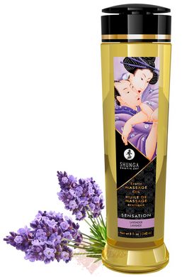 Масажна олія - ​​Shunga Sensation Lavender (240 мл) натуральна зволожуюча