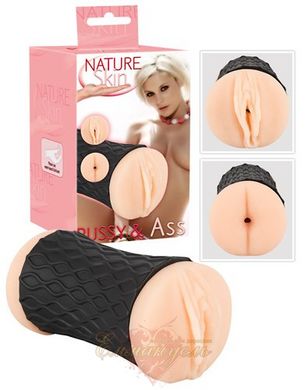 Мастурбатор вагіна и анус - Nature Skin Pussy & Ass Masturbator