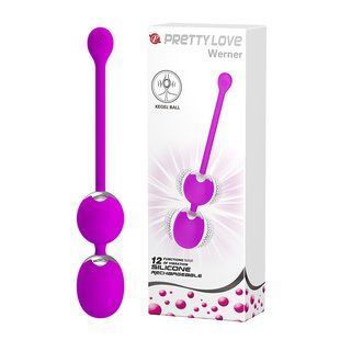 Вагинальные шарики с вибрацией Pretty Love Werner Kegel Ball 6603BI0567 фото