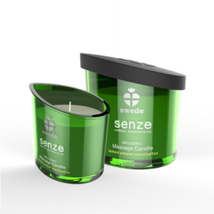 Массажная свеча Swede Senze Arousing Lemon Pepper Eucalyptus 150 мл 71290407548 фото