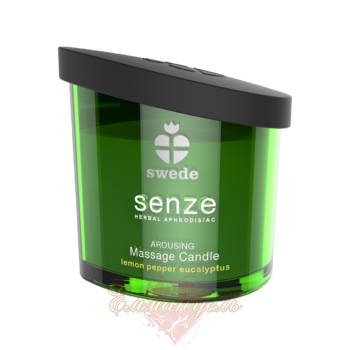 Массажная свеча Swede Senze Arousing Lemon Pepper Eucalyptus 150 мл 71290407548 фото