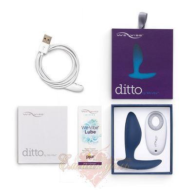 Анальная смарт-вибропробка We-Vibe Ditto Moonlight Blue с пультом ДУ SO1638 фото