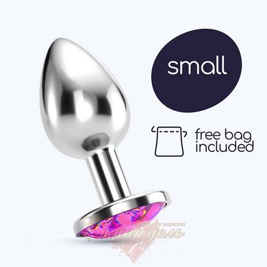 Anal Plug - Crushious Bijou Anal Jewel Plug Pink Small With Free Velvety Bag