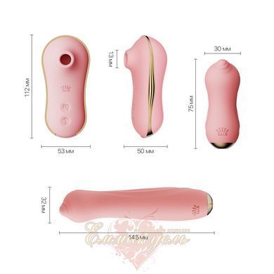 Набор 3в1 Zalo Unicorn Set Pink &ndash; виброяйцо, пульсатор и вакуумный стимулятор SO6687 фото