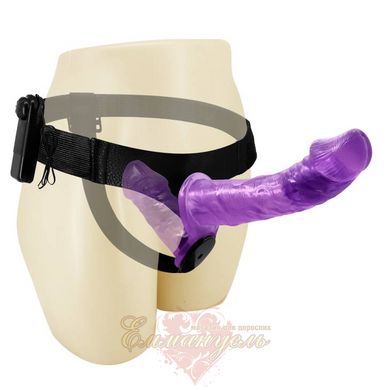 Ultra Passionate Harness Dual Vibration Purple
