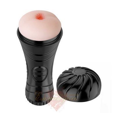 Реалістичний вібромастурбатор-анус з кібершкіри Pink Butt, 7 режимів, пульт, 24 см 6603BM-00900T27Z-1 фото