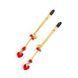 Nipple Clamps - Art of Sex &ndash; Crystal Heart Red, gold SO8516 - photos (1