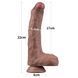 Фаллоимитатор - Dual-layered silicone cock 8.5" brown #3 6452LV411045 фото 14