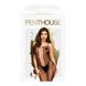 Bodystocking with lacing and vertical seams - Penthouse - Drop-dead Tasty Black XL