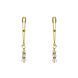 Feral Feelings thin nipple clamps with pendant, gold/transparent SO9403 &mdash; photos
