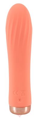 Мини-вибратор - Peachy Mini Ribbed Vibrator