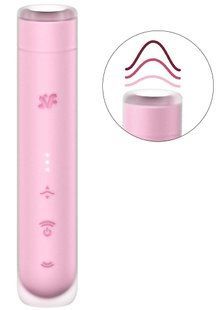 Вакуумний стимулятор - Satisfyer First Kiss, технологія 3D Air Pulse, 30 режимів, подвійний силікон SX2164 фото
