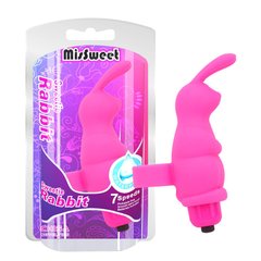 Кліторний стимулятор - Sweetie Rabbit finger vibrator pink