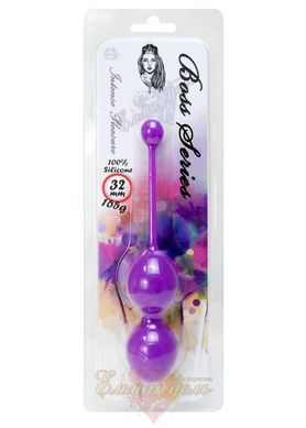 Вагінальні кульки - Silicone Kegel Balls 32mm 165g Purple – Boss Series