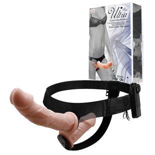 Страпон - Ultra Passionate Harness Dual Vibration Flesh 6603BW-022060 фото