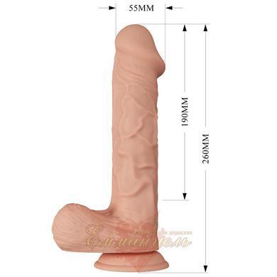 Вибратор на присоске - Beautiful Encounter Bergrisi Vibrator Flesh, 26 см 6603BW0774 фото