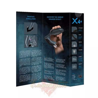 Массажер простаты Xpander X4+ PowerRocket, размер L, чёрный, 11,5 см, перезаряжаемый JD17439 фото