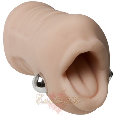 Masturbator's mouth - Doc Johnson Sasha Grey - Ultraskyn Vibrating Deep Throat Sucker