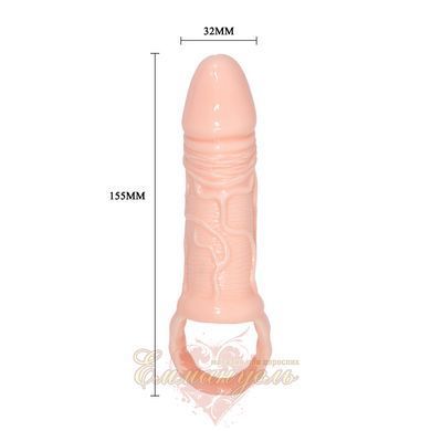 Cock Sleeve with Ring - Pretty Love Penis Sleeve Brayden 6603BI0363 &mdash; photos