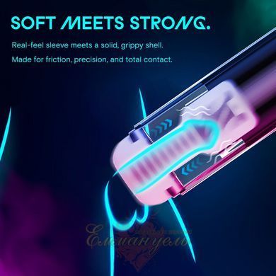 Смарт-мастурбатор Kaotik Labs The Shockwave с режимом edging и имитацией фрикций SX3471 фото