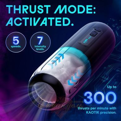 Смарт-мастурбатор Kaotik Labs The Shockwave с режимом edging и имитацией фрикций SX3471 фото