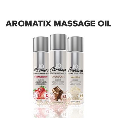 Натуральное массажное масло - System JO Aromatix Massage Oil — Strawberry 120 мл