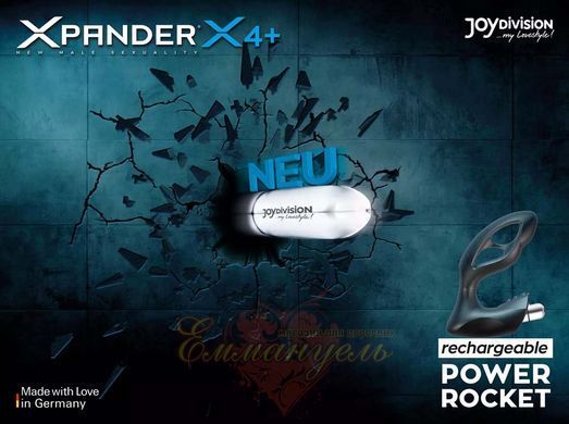 Массажер простаты Xpander X4+ PowerRocket, размер L, чёрный, 11,5 см, перезаряжаемый JD17439 фото