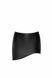Skirt Noir handmade F305 Legacy S black mini latex look asymmetric cut SX0267 - photos (4