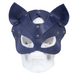 Premium kitty mask - LOVECRAFT, genuine leather, blue