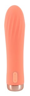 Мини-вибратор - Peachy Mini Ribbed Vibrator