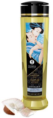 Massage oil - Shunga Adorable Coconut thrills (240 ml) natural moisturizing