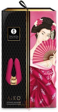 Вибратор для клитора Shunga Aiko Raspberry &mdash; двойная стимуляция, гибкие кончики, 10 режимов SO6900 фото