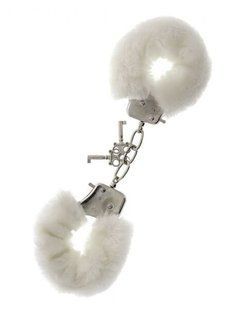 Handcuffs - Metal Handcuff with Plush, WHITE T160025 &mdash; photos