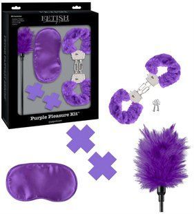 Набір БДСМ - Fetish Fantasy Limited Edition Purple Passion Kit, маска, наручники, пестіс, перо 6608202512 фото