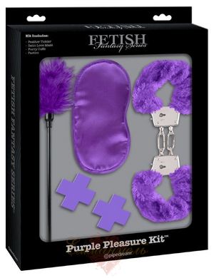 Набор БДСМ - Fetish Fantasy Limited Edition Purple Passion Kit, маска, наручники, пестисы, перо
