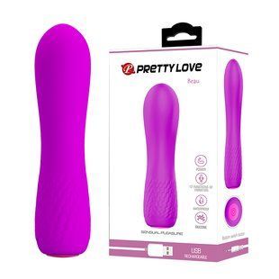 Вибратор - Pretty Love Beau Vibrator Purple, перезаряжаемый - 12 x 3 6603BI0593 фото