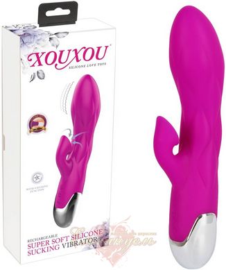 XouXou Super Soft Silicone Sucking Vibrator