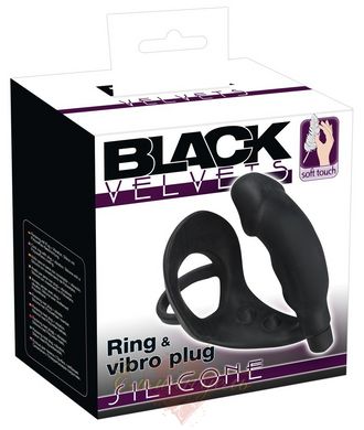 Эрекционное кольцо - Black Velvets Penisring mit Vibration