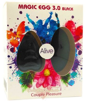 Виброяйцо - Alive Magic Egg 3.0 Black с пультом ДУ