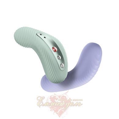 Накладной вибратор &ndash; Fun Factory LAYA III sage green, эффект постукивания пальцем SX0917 фото