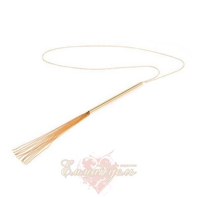 Цепочка плеть на шею - Bijoux Indiscrets MAGNIFIQUE Necklace Whip - Gold, украшение для тела