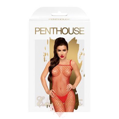 Large mesh bodystocking Penthouse - Body Search Red S/L