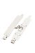 Leather Dominant Hand Cuffs,white