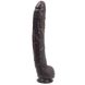 Фалоімітатор з мошонкою - Doc Johnson Dick Rambone Cock Black (в ПЕ пакеті!), діаметр 6 см, довжина 42см, ПВХ