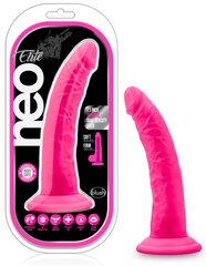 Фаллоимитатор - Blush Neo Elite 7.5 Inch Silicone Dual Density Cock, Neon Pink