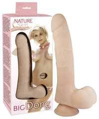 Phalloimitator with scrotum - Nature Skin Big Dong