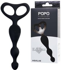 Anal stimulator - TOYFA POPO Pleasure Anal Beads Black