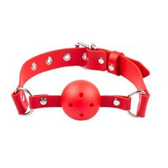 Кляп - Breathable ball gag plastic, light red