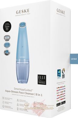 GESKE Aqua-Stream Face Cleanser 8-in-1 facial cleansing device aquamarine HB0395 &mdash; photos