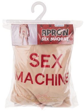Кухонный фартук с плюшевым пенисом 52 см &ndash; эротический подарок Sex Machine 99660142022 фото